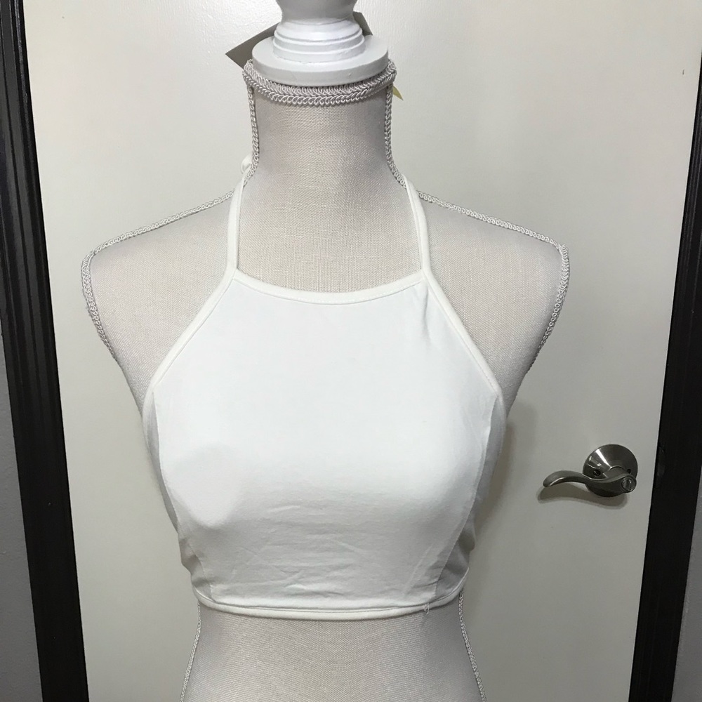 White crop top